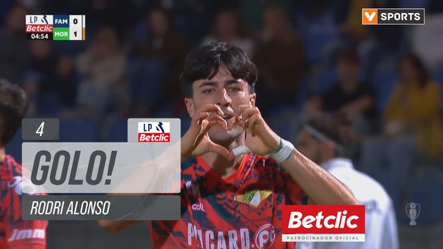 GOLO! Moreirense, Rodri Alonso aos 4', Famalicão 0-1 Moreirense