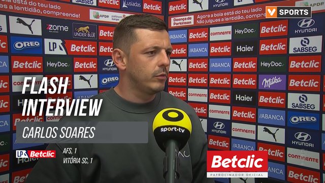 I Liga (#29) | AFS 1-1 Vitória SC: Flash Interview Carlos Soares
