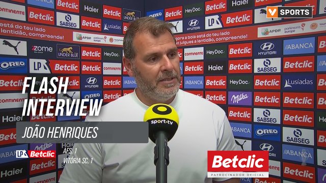 I Liga (#29) | AFS 1-1 Vitória SC: Flash Interview João Henriques