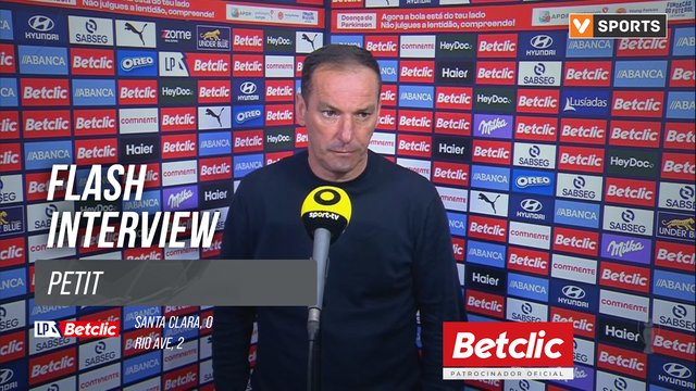 I Liga (#29) | Santa Clara 0-2 Rio Ave: Flash Interview Petit