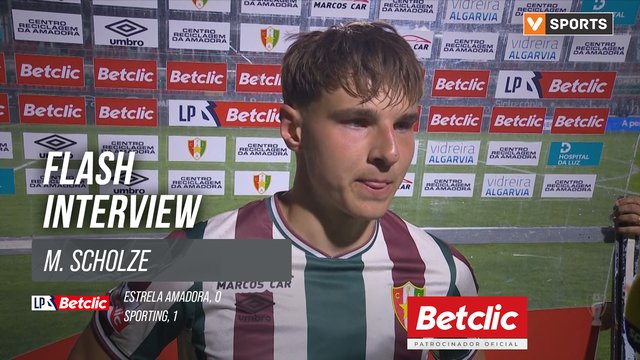 I Liga (#29) | Estrela Amadora 0-1 Sporting: Flash Interview M. Scholze