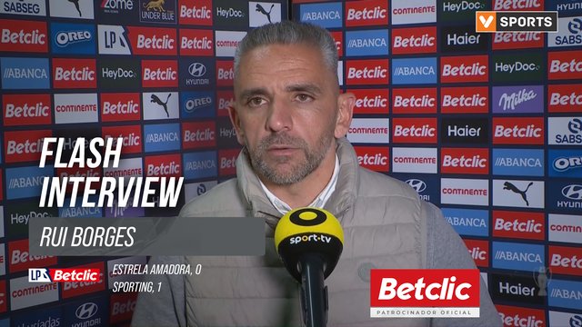 I Liga (#29) | Estrela Amadora 0-1 Sporting: Flash Interview Rui Borges
