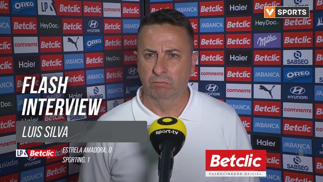 I Liga (#29) | Estrela Amadora 0-1 Sporting: Flash Interview Luis Silva