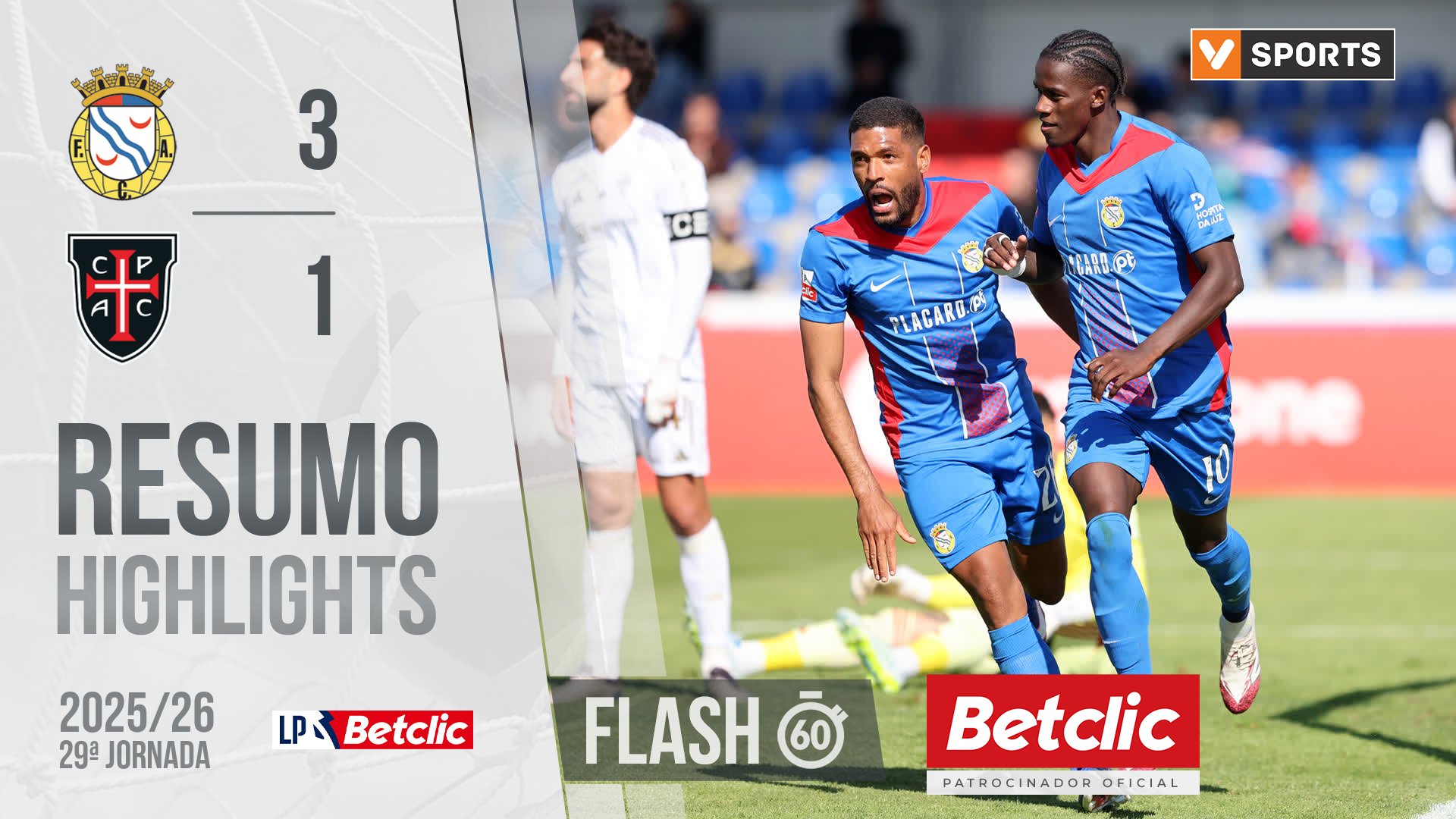 Liga Portugal Betclic (29ªJ): Resumo Flash Alverca 3-1 Casa Pia