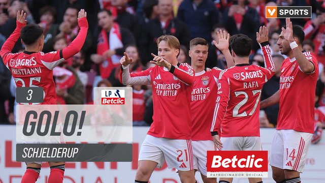 GOLO! SL Benfica, Schjelderup aos 3', SL Benfica 1-0 CD Nacional
