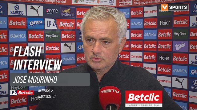 I Liga (#29) | Benfica 2-0 Nacional: Flash Interview José Mourinho