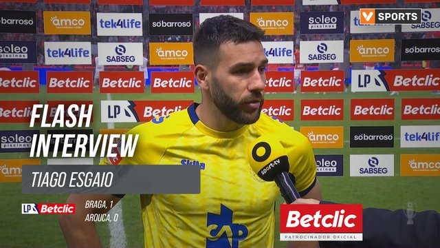 I Liga (#29) | Braga 1-0 Arouca: Flash Interview Tiago Esgaio