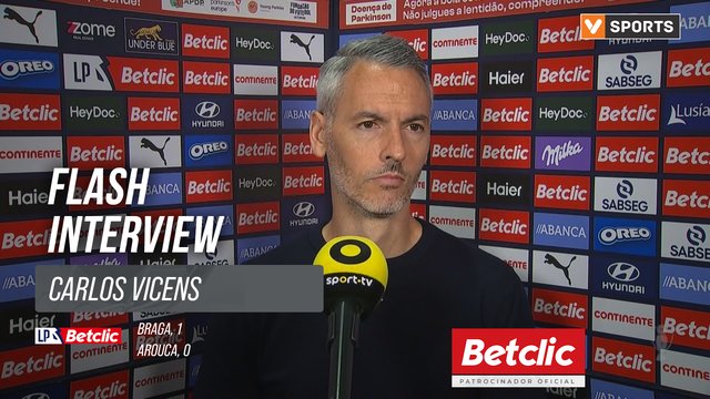 I Liga (#29) | Braga 1-0 Arouca: Flash Interview Carlos Vicens