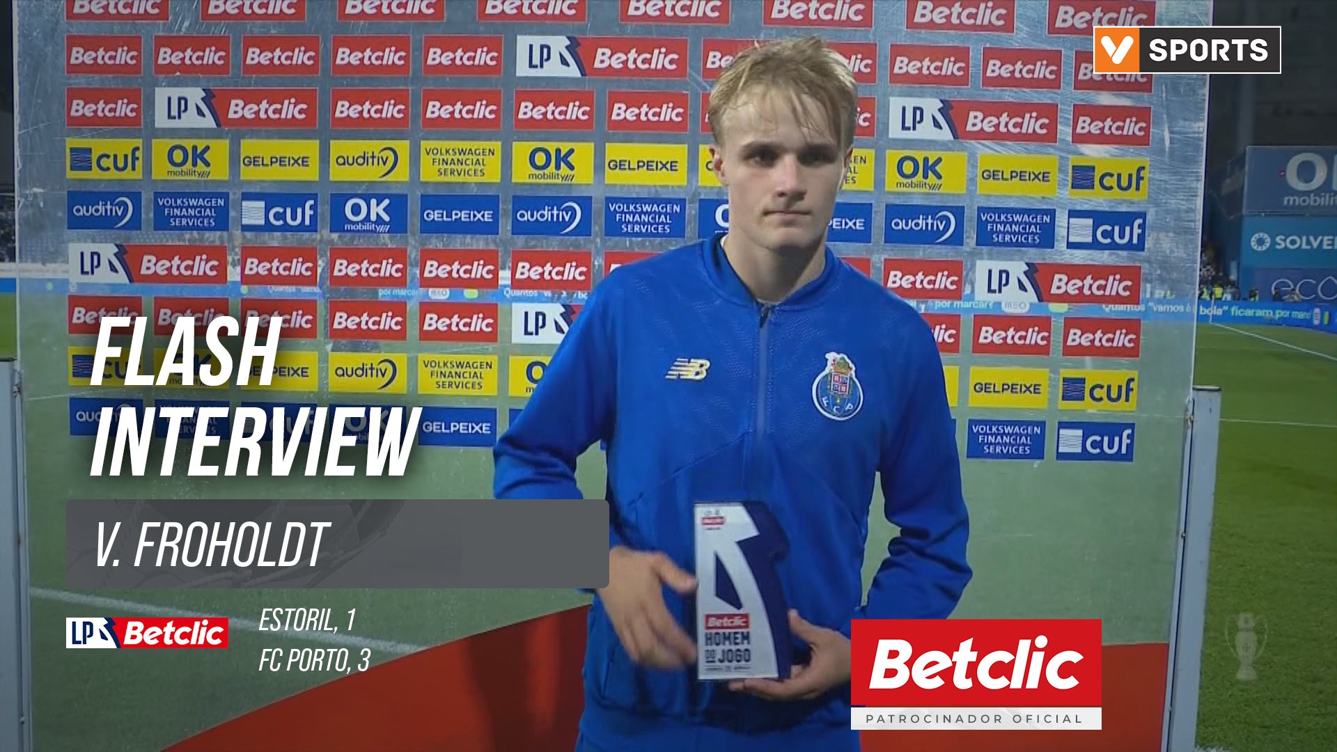 I Liga (#29) | Estoril 1-3 FC Porto: Flash Interview V. Froholdt
