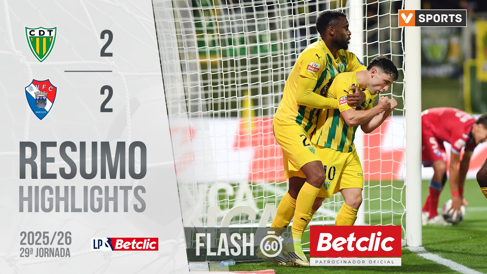 Liga Portugal Betclic (29ªJ): Resumo Flash Tondela 2-2 Gil Vicente