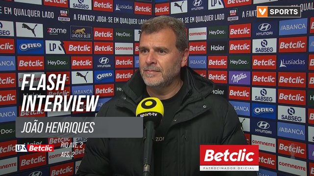 I Liga (#30) | Rio Ave 2-2 AFS: Flash Interview João Henriques