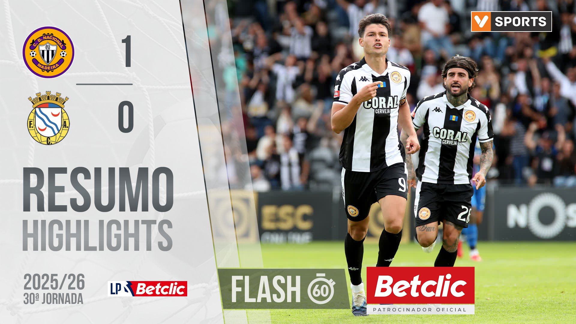 Liga Portugal Betclic (30ªJ): Resumo Flash Nacion...