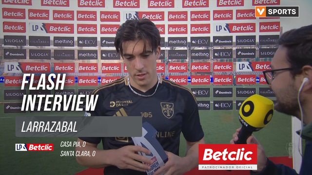 I Liga (#30) | Casa Pia 0-0 Santa Clara: Flash Interview Larrazabal