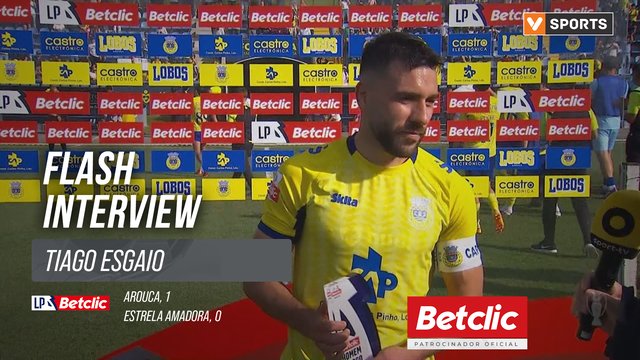 I Liga (#30) | Arouca 1-0 Estrela Amadora: Flash Interview Tiago Esgaio