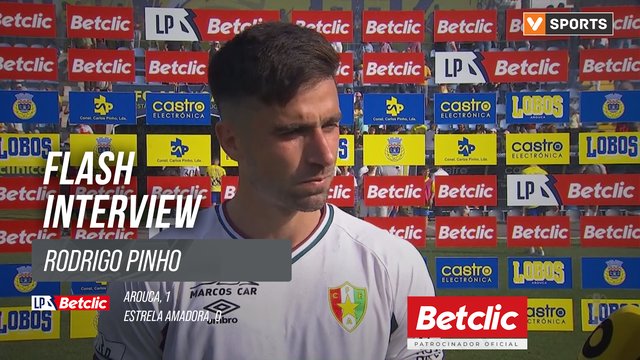 I Liga (#30) | Arouca 1-0 Estrela Amadora: Flash Interview Rodrigo Pinho