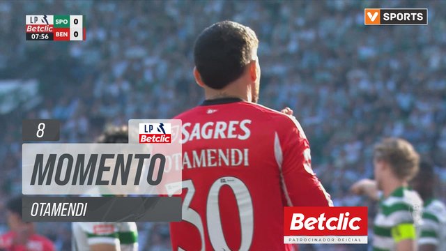 Benfica, Jogada, Otamendi aos 8'