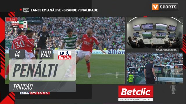 Sporting, Penálti, Trincão aos 14'