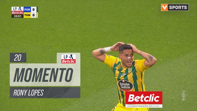Tondela, Jogada, Rony Lopes aos 20'