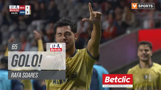GOLO! Famalicão, Rafa Soares aos 65', Braga 1-2 Famalicão