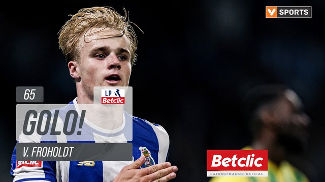 GOLO! FC Porto, V. Froholdt aos 65', FC Porto 2-0 Tondela