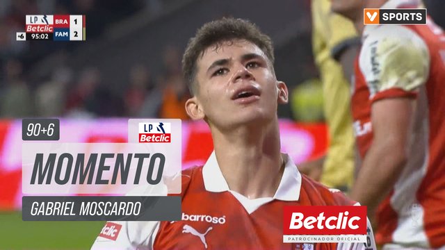 Braga, Jogada, Gabriel Moscardo aos 90'+6'