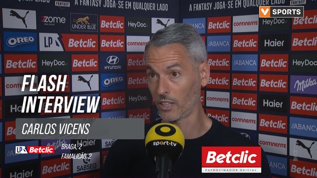 I Liga (#30) | Braga 2-2 Famalicão: Flash Interview Carlos Vicens
