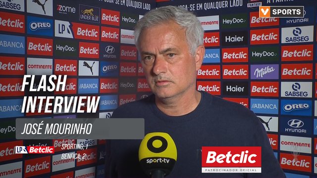 I Liga (#30) | Sporting 1-2 Benfica: Flash Interview José Mourinho