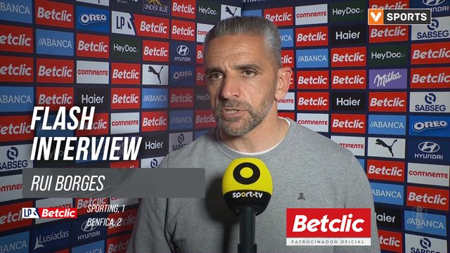 I Liga (#30) | Sporting 1-2 Benfica: Flash Interview Rui Borges