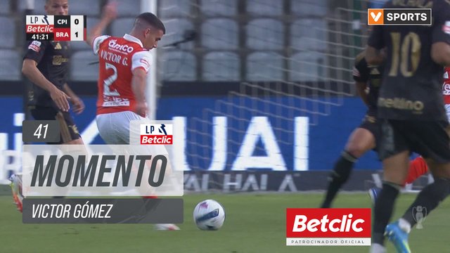 Braga, Jogada, Victor Gómez aos 41'