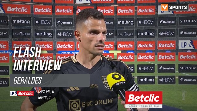 I Liga (#26) | Casa Pia 0-1 Braga: Flash Interview Geraldes