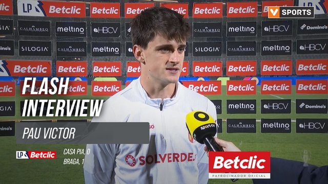 I Liga (#26) | Casa Pia 0-1 Braga: Flash Interview Pau Victor