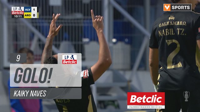 GOLO! Alverca, Kaiky Naves aos 9', Alverca 1-0 Arouca