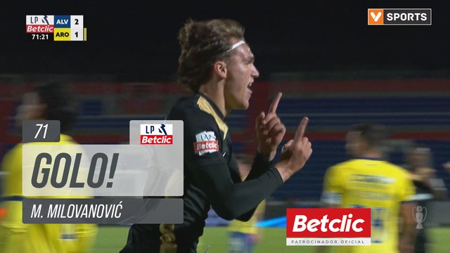 GOLO! Alverca, M. Milovanović aos 71', Alverca 2-1 Arouca