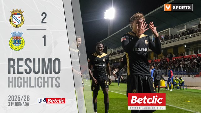 Liga Portugal Betclic (31ªJ): Resumo Alverca 2-1 Arouca