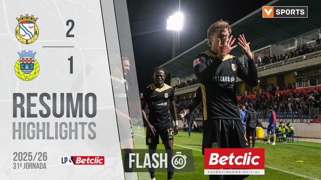 Liga Portugal Betclic (31ªJ): Resumo Flash Alverca 2-1 Arouca