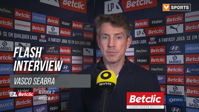 I Liga (#31) | Alverca 2-1 Arouca: Flash Interview Vasco Seabra
