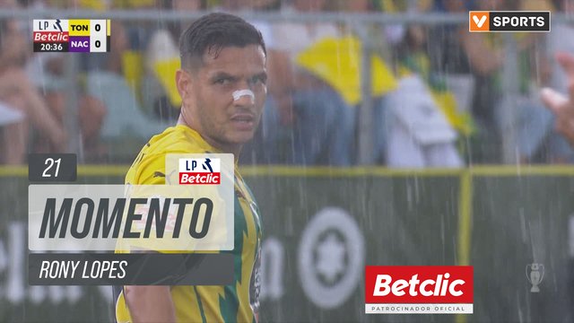 Tondela, Jogada, Rony Lopes aos 21'