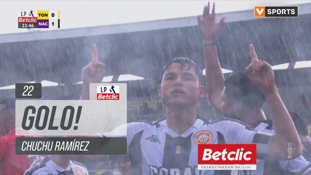 GOLO! Nacional, Chuchu Ramírez aos 22', Tondela 0-1 Nacional