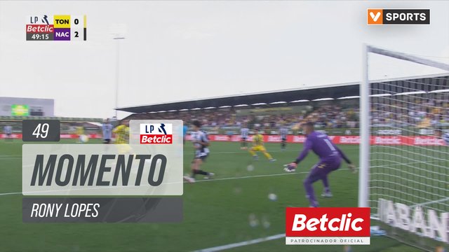 Tondela, Jogada, Rony Lopes aos 49'