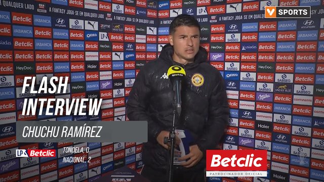 I Liga (#31) | Tondela 0-2 Nacional: Flash Interview Chuchu Ramírez
