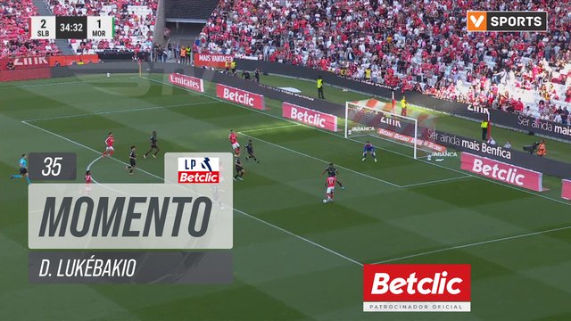Benfica, Jogada, D. Lukébakio aos 35'