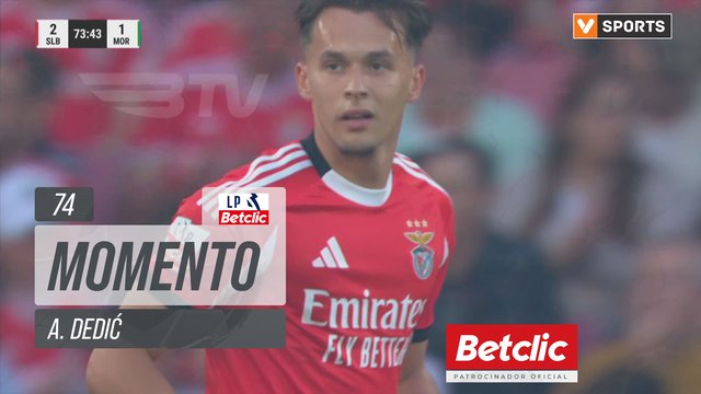 Benfica, Jogada, A. Dedić aos 74'