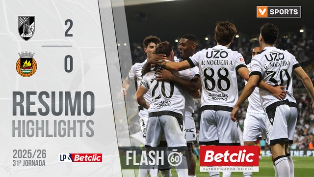 Liga Portugal Betclic (31ªJ): Resumo Flash Vitória SC 2-0 Rio Ave