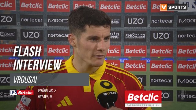 I Liga (#31) | Vitória SC 2-0 Rio Ave: Flash Interview Vrousai