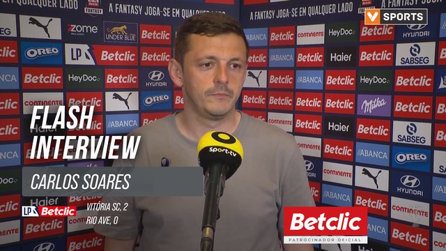I Liga (#31) | Vitória SC 2-0 Rio Ave: Flash Interview Carlos Soares