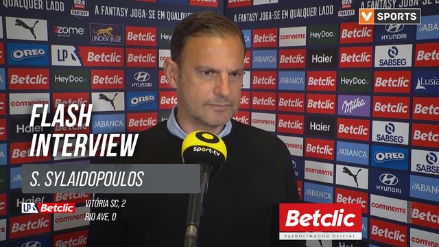 I Liga (#31) | Vitória SC 2-0 Rio Ave: Flash Interview S. Sylaidopoulos