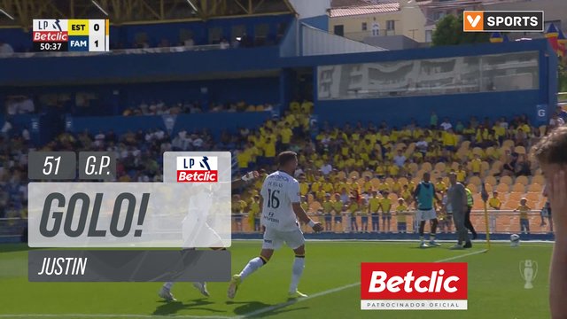 GOLO! Famalicão, Justin aos 51', Estoril 0-1 Famalicão