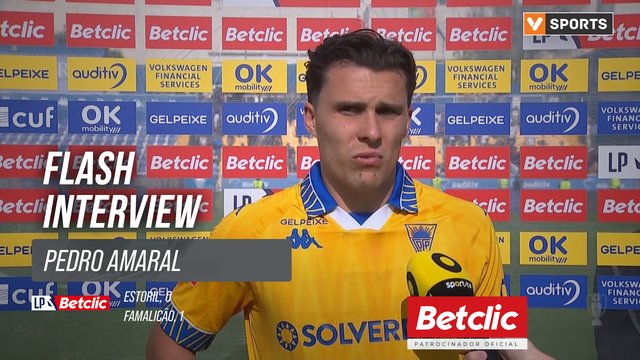 I Liga (#31) | Estoril 0-1 Famalicão: Flash Interview Pedro Amaral