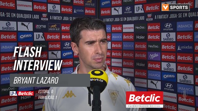 I Liga (#31) | Estoril 0-1 Famalicão: Flash Interview Bryant Lazaro