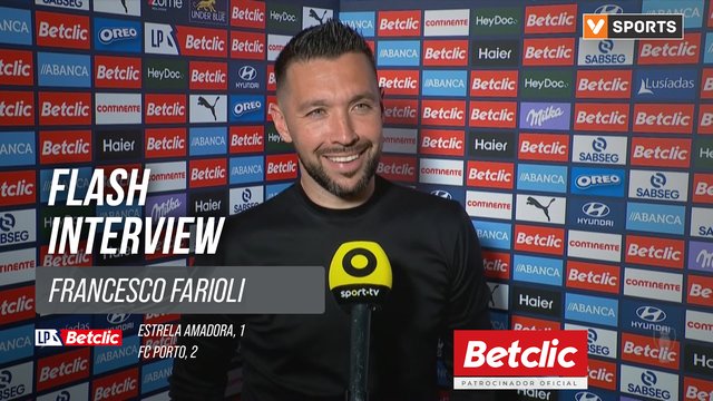 I Liga (#31) | Estrela Amadora 1-2 FC Porto: Flash Interview Francesco Farioli